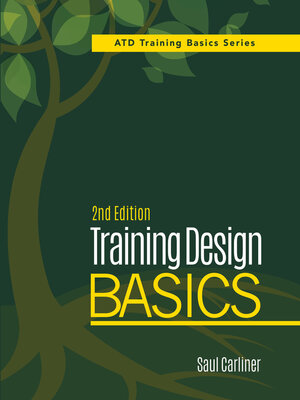 cover image of Training Design Basics